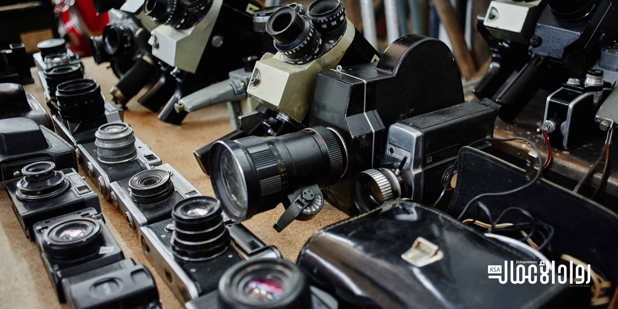 مشروع بيع معدات التصوير