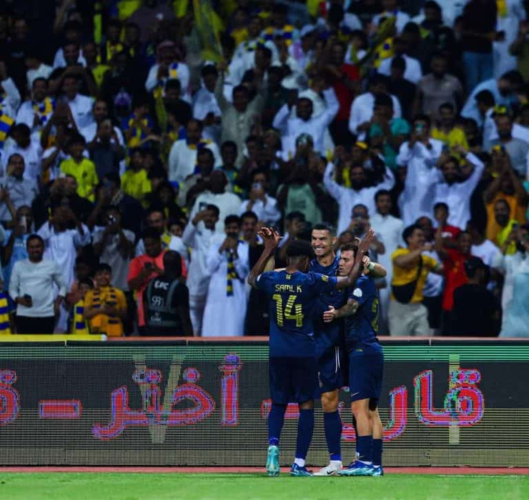 رونالدو يبدع في ثلاثية النصر على الأخدود بالدوري السعودي