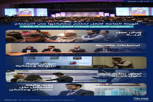 الهيئة العامة للنقل تستعرض إنجازاتها في مجلس أبحاث النقل العالمي 2024 مجلس أبحاث النقل