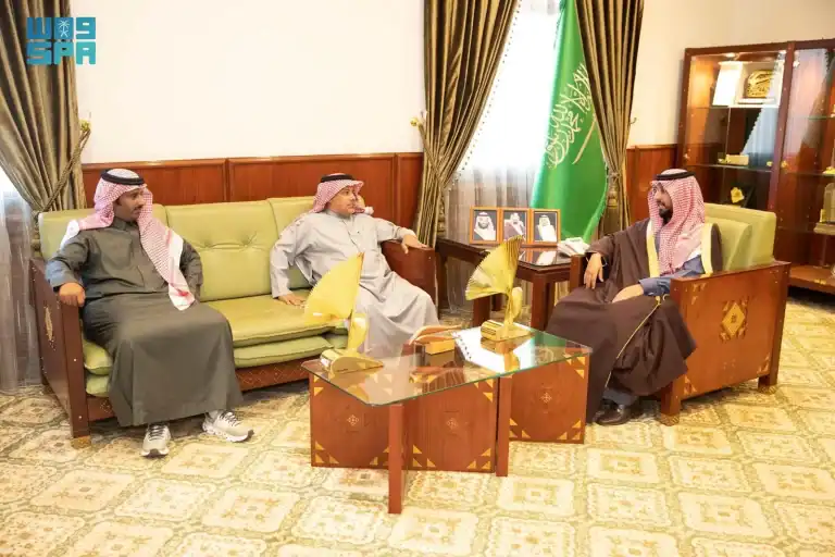 محافظ الخرج يستقبل الفائزين في مهرجان الملك عبد العزيز وكأس العلا للصقور محافظ الخرج