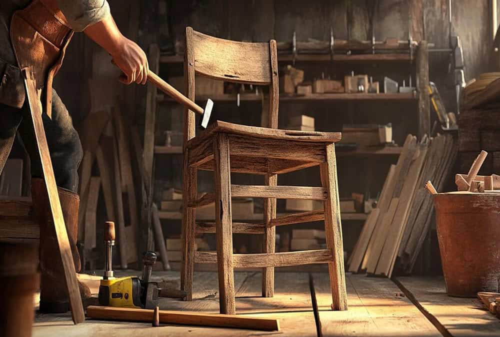 صناعة الكراسي الخشب