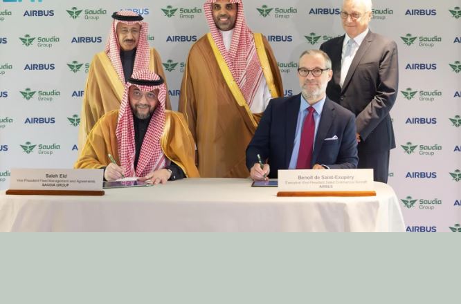مجموعة السعودية توقّع صفقة طائرات عريضة البدن مع شركة إيرباص مجموعة السعودية
