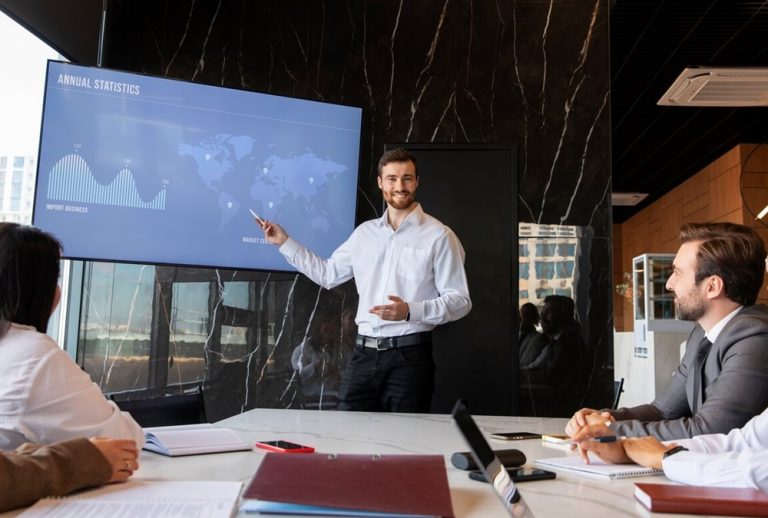 بدء عرض تقديمي ناجح